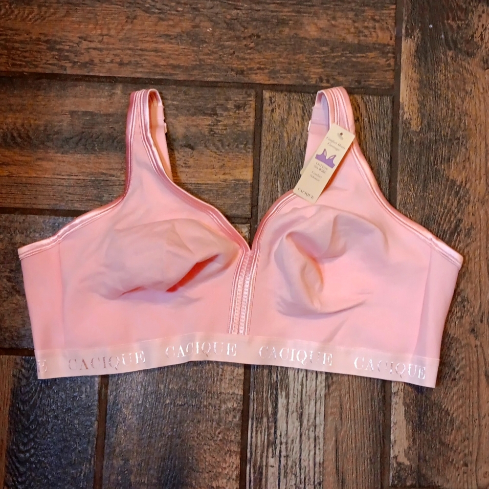 Cacique Cotton Unlined Bra 46DD NWT
